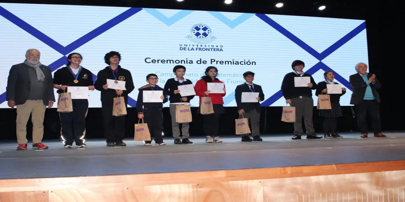 Estudiantes del país fueron reconocidos en el XVIII Campeonato de Matemática UFRO